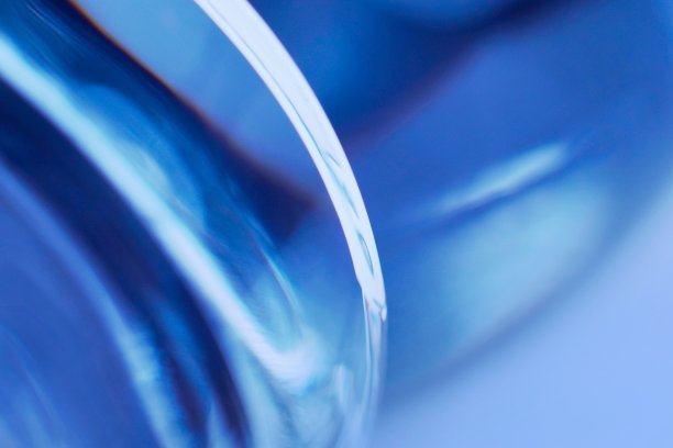 蓝色抽象背景，模糊玻璃图片下载