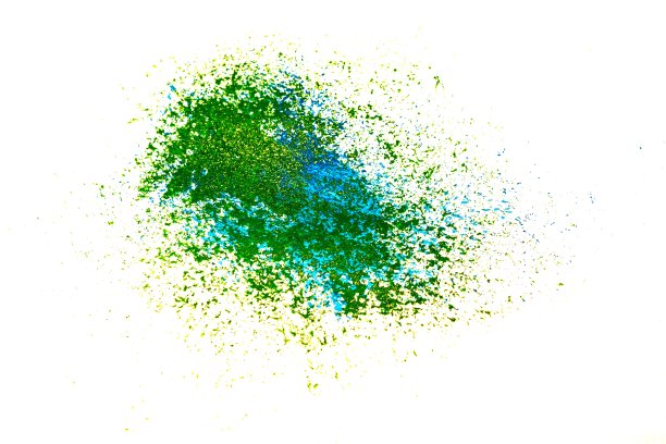 蓝色和绿色染色图案图片下载