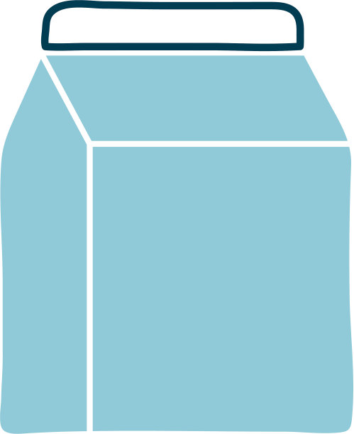 隔离牛奶盒平面风格图标设计图片下载