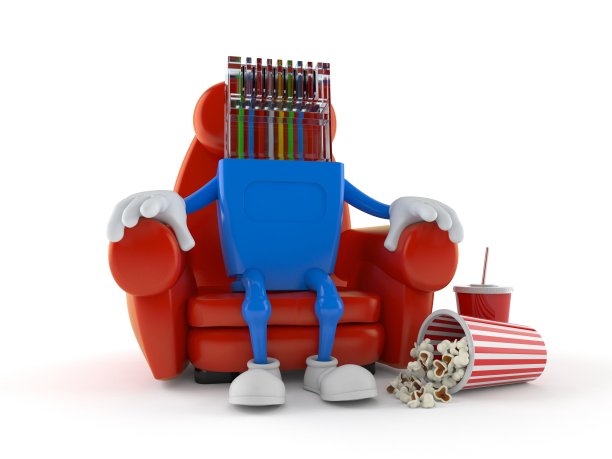 网络人物坐在电影院里图片下载