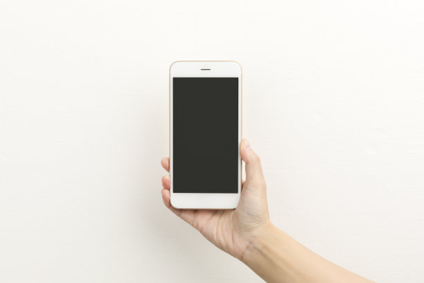 手持白色手机图片下载