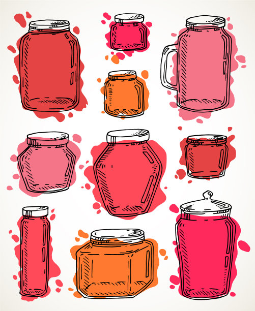 手绘罐套图片下载