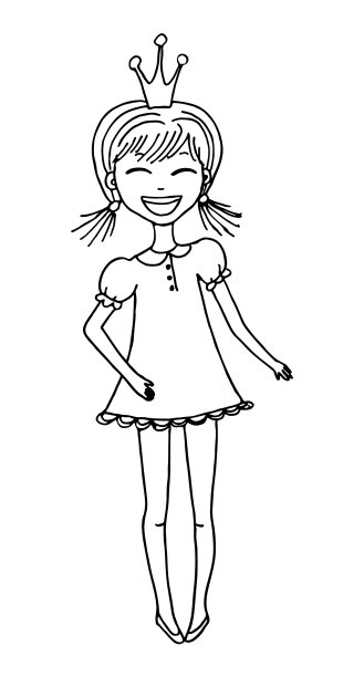 小公主的女孩图片下载