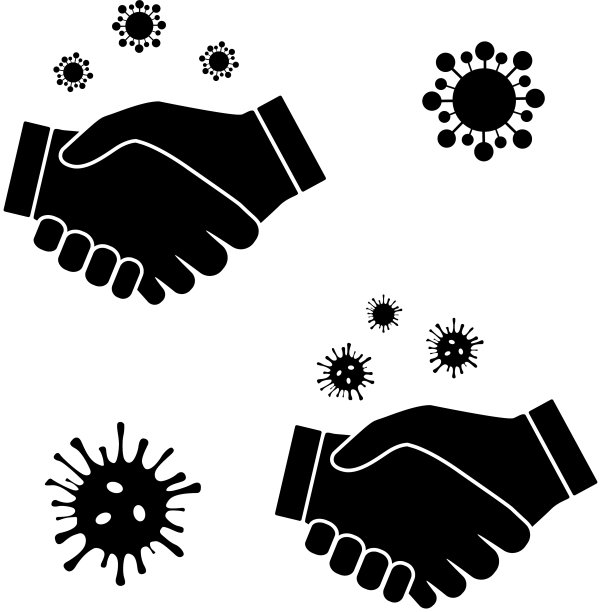 强有力的握手与图像病毒图片下载
