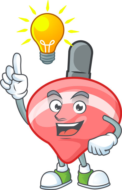 有主意手势中国红顶玩具卡通吗图片下载