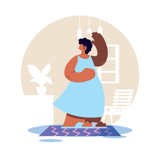 在家被隔离的女人图片下载