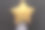 特写白种人孩子悬挂金色的星星气球与手和隐藏的脸，黑色的背景，拷贝空间，庆祝概念。图片下载