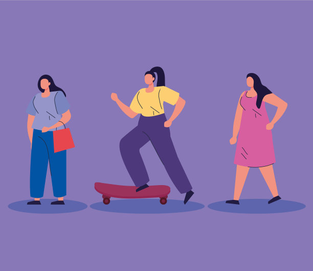 女性练习角色活动图片下载