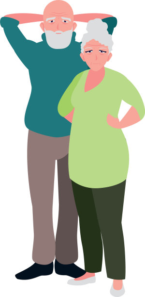 可爱的老夫妇在家里分享图片下载