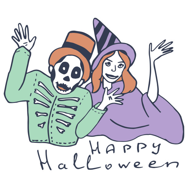 万圣节服装白色孤立的背景。图片下载