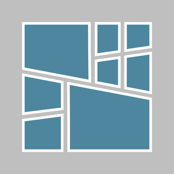 空拼贴板八张照片图片下载