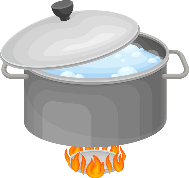 烧开水的平底锅图片下载
