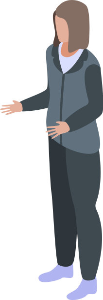 美容师女性图标等距风格图片下载