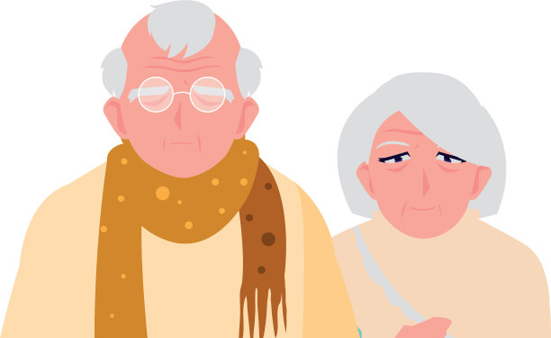 可爱的老夫妇在家里分享图片下载