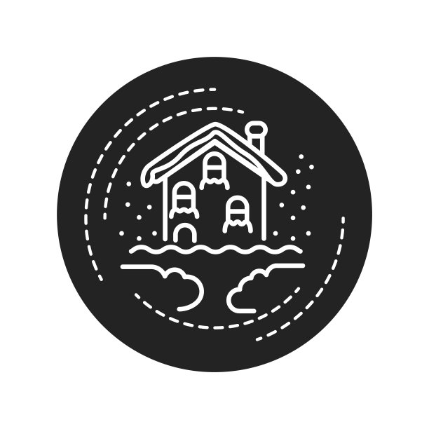 雪飘黑色象形图标。堆积物在暴风雪中被风吹成的堆积物象形文字用于网页、手机应用、促销。UI UX GUI设计元素。图片下载