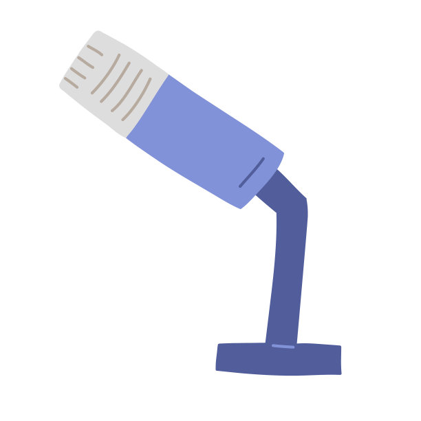 桌子麦克风图标手绘涂鸦图片下载