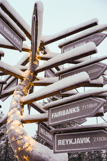 雪花指向世界各地的城市图片下载