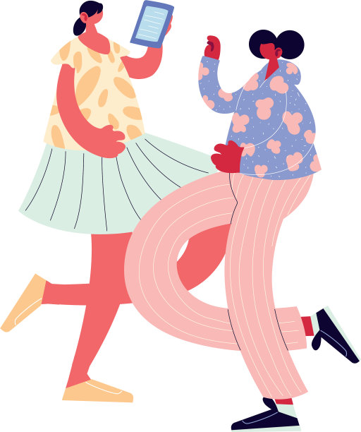 有风格的情侣散步和跳舞图片下载