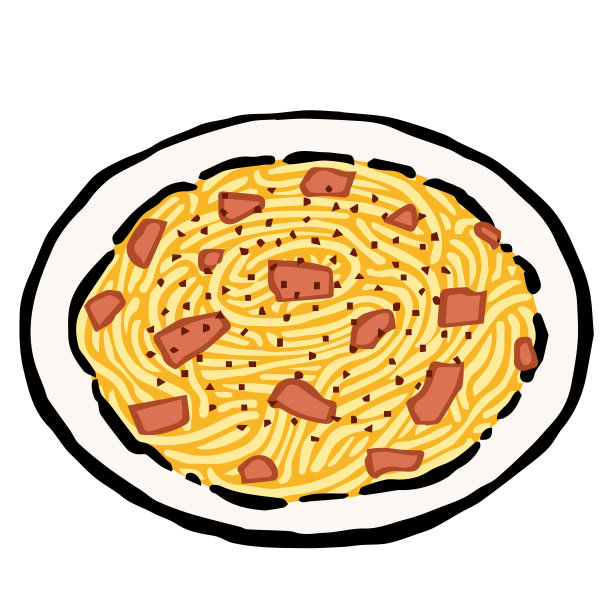 意大利面条真主安拉的插图:插图像木版印刷图片下载