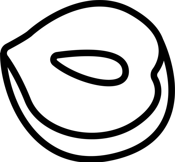 削减榛子图标轮廓图片下载
