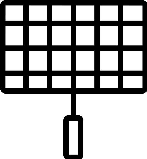 网格油炸图标轮廓图片下载