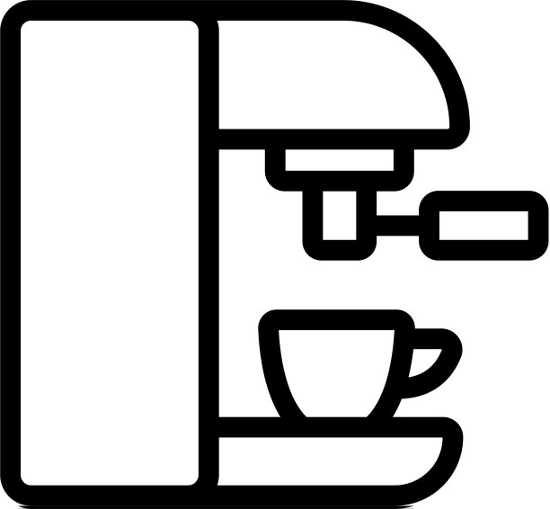 胶囊咖啡机图标轮廓图片下载