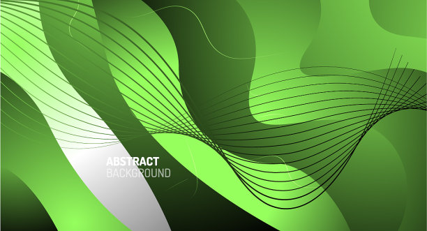 波浪型流体梯度抽象线条图片下载