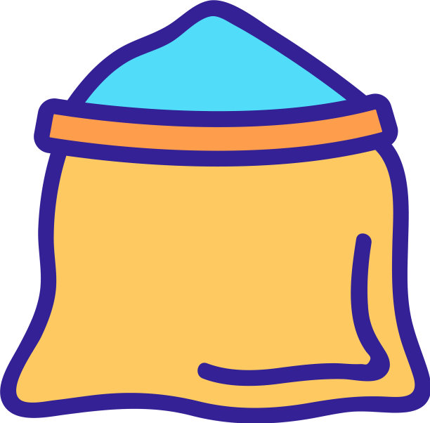 打开袋盐图标轮廓图片下载