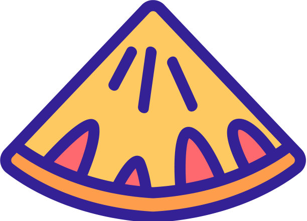 片菠萝俯视图图标轮廓图片下载