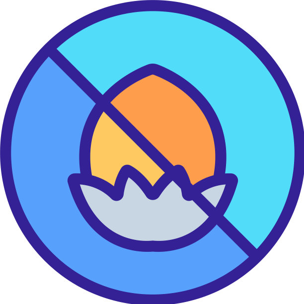 禁止坚果图标大纲图片下载