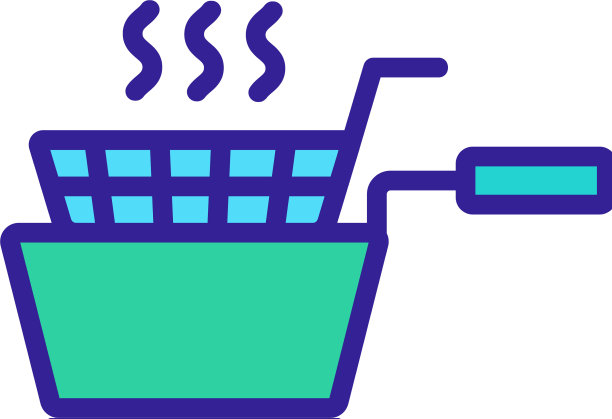 油炸篮图标轮廓图片下载