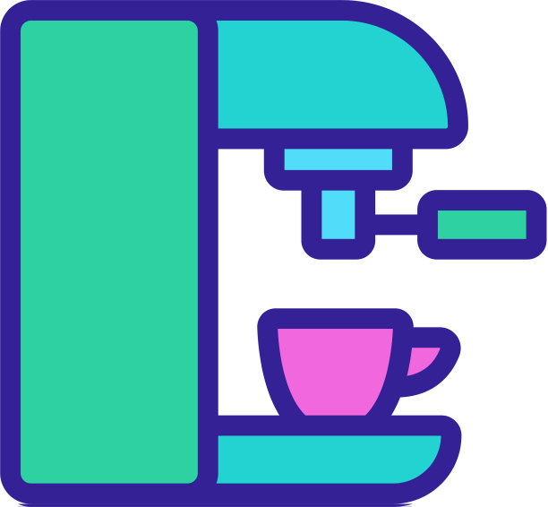 胶囊咖啡机图标轮廓图片下载