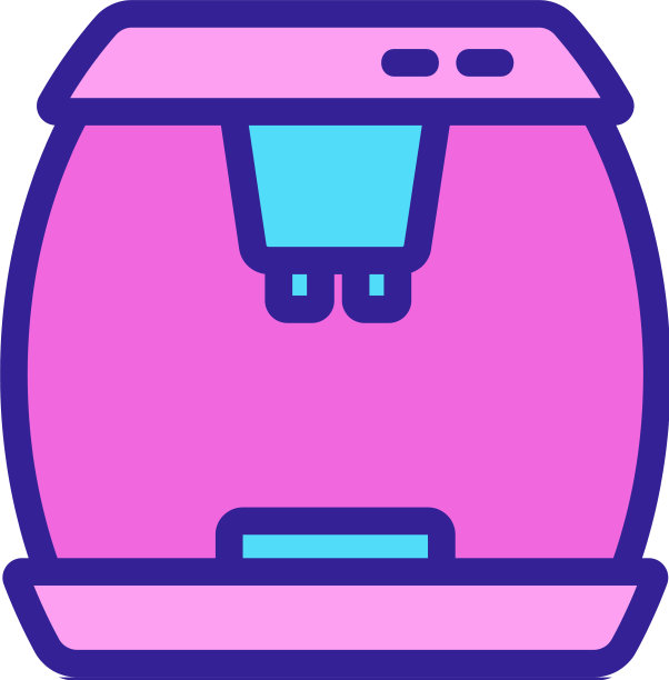 双滤镜咖啡机图标轮廓图片下载