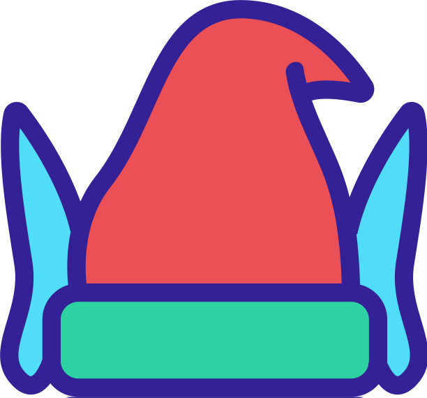 精灵帽子图标轮廓图片下载