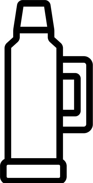 液体瓶与手柄图标轮廓图片下载