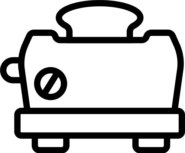 机械烤面包片图标图片下载