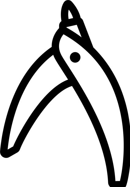 断头台剪子图标轮廓图片下载