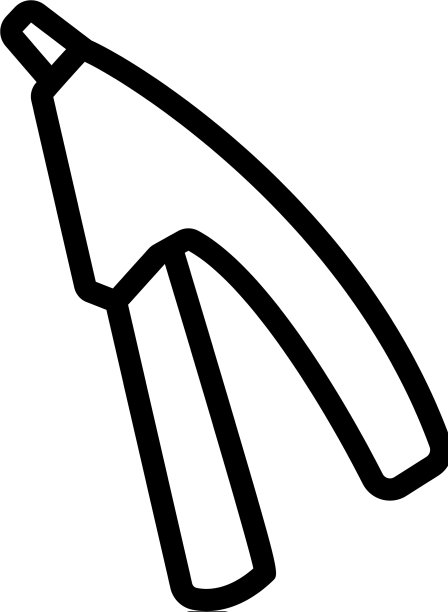 爪刀断头台图标轮廓图片下载