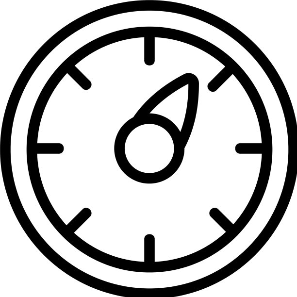 热计数器图标轮廓图片下载