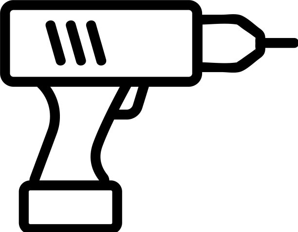 型无绳钻图标轮廓图片下载