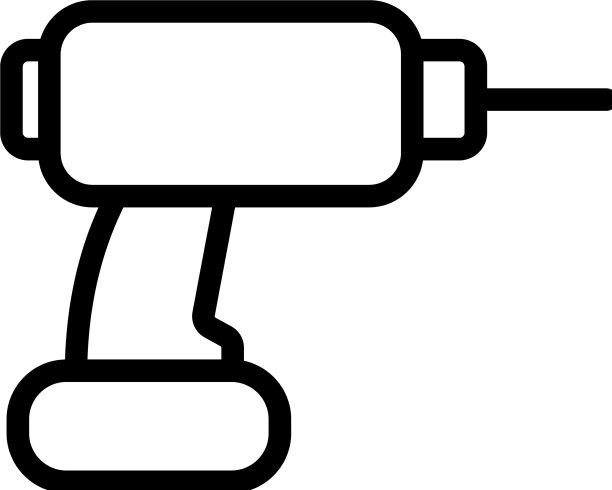 钻螺丝刀图标轮廓图片下载