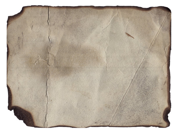 古老的纹理复古纸烧伤边缘，污渍和划痕的背景图片下载