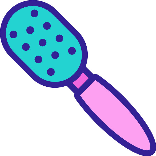 按摩梳图标轮廓图片下载