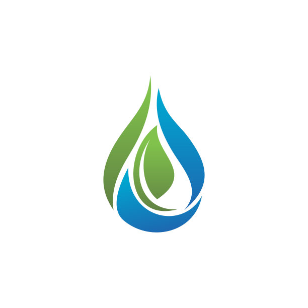 水滴标志模板设计图片下载