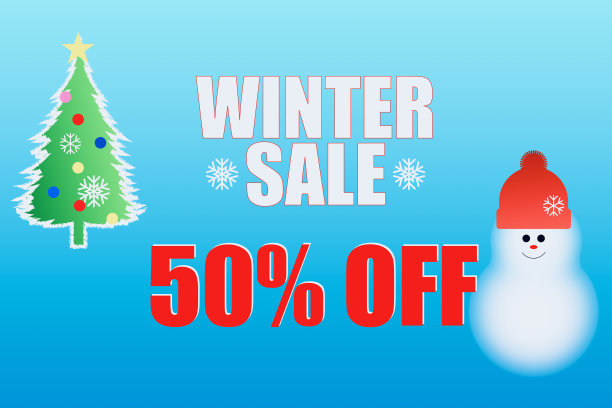 冬季销售图片下载