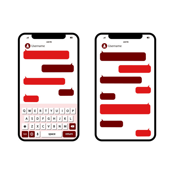 手机消息模板社交网络信使图片下载