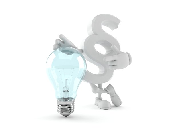 带有灯泡的段落符号字符图片下载