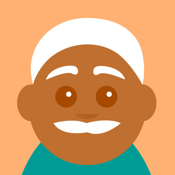 慈祥的面孔，一位年长的非裔美国人图片下载