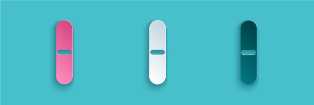 剪纸指甲文件图标孤立在蓝色图片下载