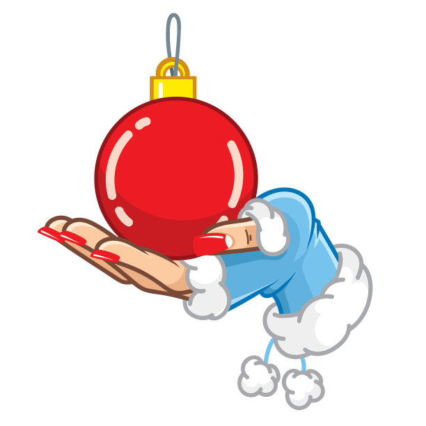 圣诞女手做一个手势图片下载